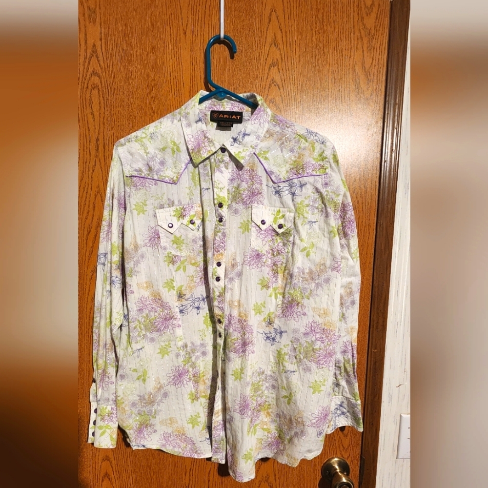 XXL Ariat long sleeve western shirt